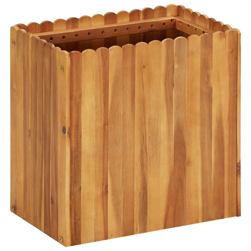 vidaXL tömör akácfa kerti magaságyás 50 x 30 x 50 cm