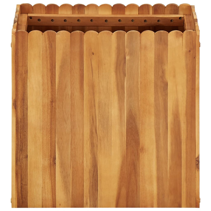 vidaXL tömör akácfa kerti magaságyás 50 x 30 x 50 cm