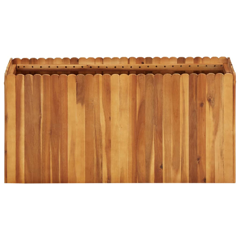 vidaXL tömör akácfa kerti magaságyás 100 x 30 x 50 cm