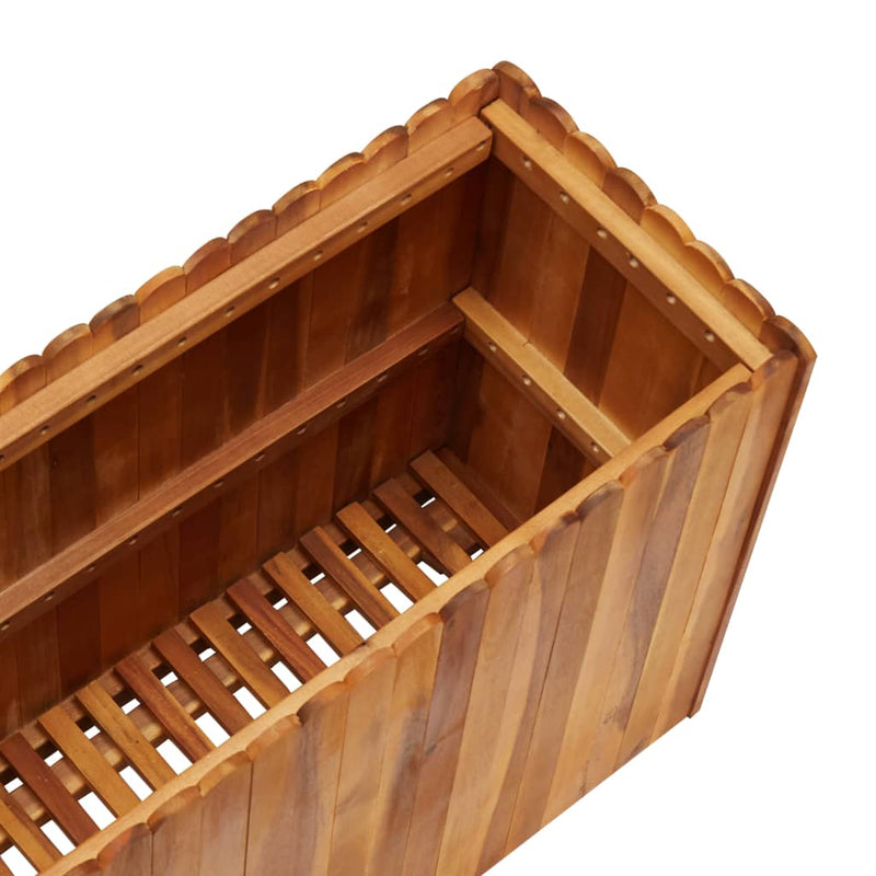 vidaXL tömör akácfa kerti magaságyás 100 x 30 x 50 cm