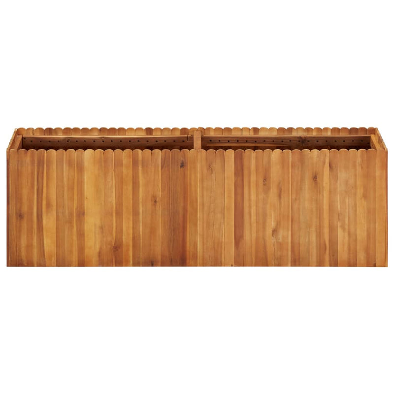 vidaXL tömör akácfa kerti magaságyás 150 x 30 x 50 cm