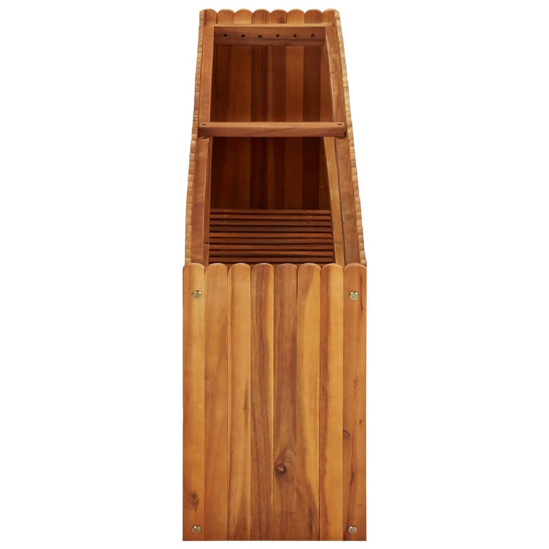 vidaXL tömör akácfa kerti magaságyás 150 x 30 x 50 cm