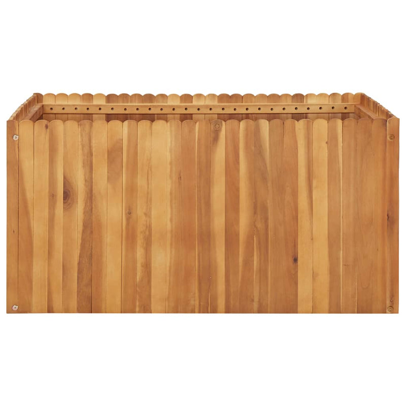 vidaXL tömör akácfa kerti magaságyás 100 x 100 x 50 cm