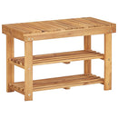 vidaXL tömör akácfa cipőtartó 70 x 32 x 46 cm