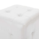 vidaXL 2 db fehér műbőr puff 30x30x30 cm