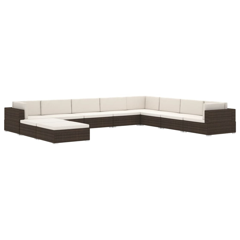 vidaXL 1 db fekete polyrattan moduláris sarokfotel párnákkal