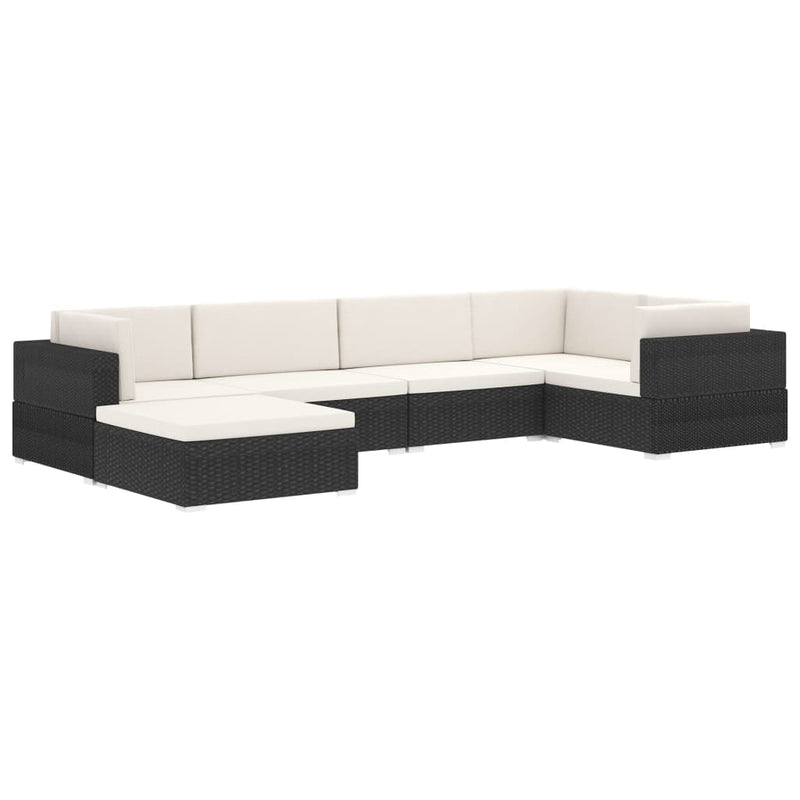 vidaXL 1 db szürke polyrattan moduláris sarokfotel párnákkal