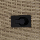 vidaXL 2 db bézs polyrattan kültéri szék párnával