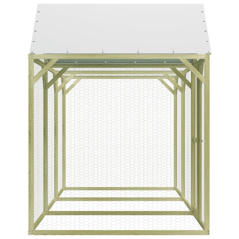 vidaXL impregnált fenyőfa tyúkól 4,5 x 1,5 x 2 m