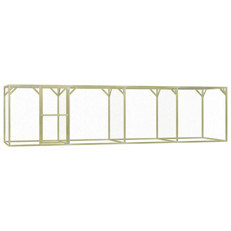 vidaXL impregnált fenyőfa tyúkól 1,5 x 6 x 1,5 m