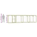 vidaXL impregnált fenyőfa tyúkól 1,5 x 6 x 1,5 m