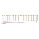 vidaXL impregnált fenyőfa tyúkól 1,5 x 9 x 1,5 m