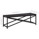vidaXL fekete polyrattan kerti pad 120 cm