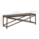 vidaXL barna polyrattan kerti pad 120 cm