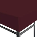 vidaXL bordó pavilon tetőponyva 310 g/m² 3 x 3 m