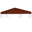 vidaXL terrakotta pavilon tetőponyva 310 g/m² 3 x 3 m