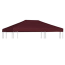 vidaXL bordó pavilon tetőponyva 310 g/m² 3 x 4 m