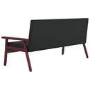 vidaXL 2 darabos fekete műbőr kanapészett