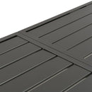 vidaXL sötétszürke acél kerti asztal 180 x 83 x 72 cm