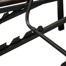 vidaXL barna kétszemélyes polyrattan napozóágy párnával