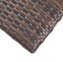 vidaXL barna polyrattan teázóasztal 50 x 50 x 47 cm