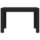 vidaXL fekete szerelt fa étkezőasztal 120 x 60 x 76 cm