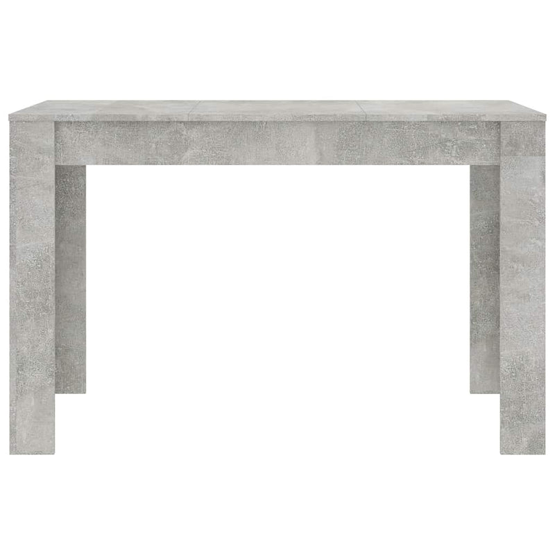 vidaXL betonszürke szerelt fa étkezőasztal 120 x 60 x 76 cm