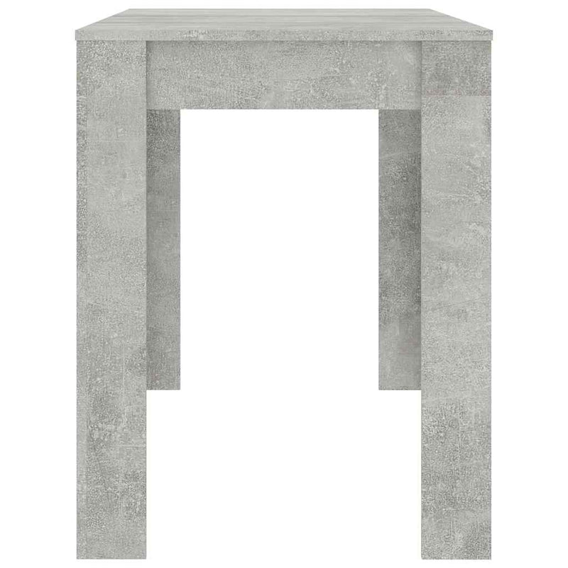 vidaXL betonszürke szerelt fa étkezőasztal 120 x 60 x 76 cm