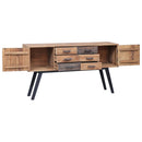 vidaXL tömör tíkfa kisszekrény 110x30x75 cm