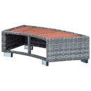 vidaXL szürke polyrattan spa fellépő 92 x 45 x 25 cm