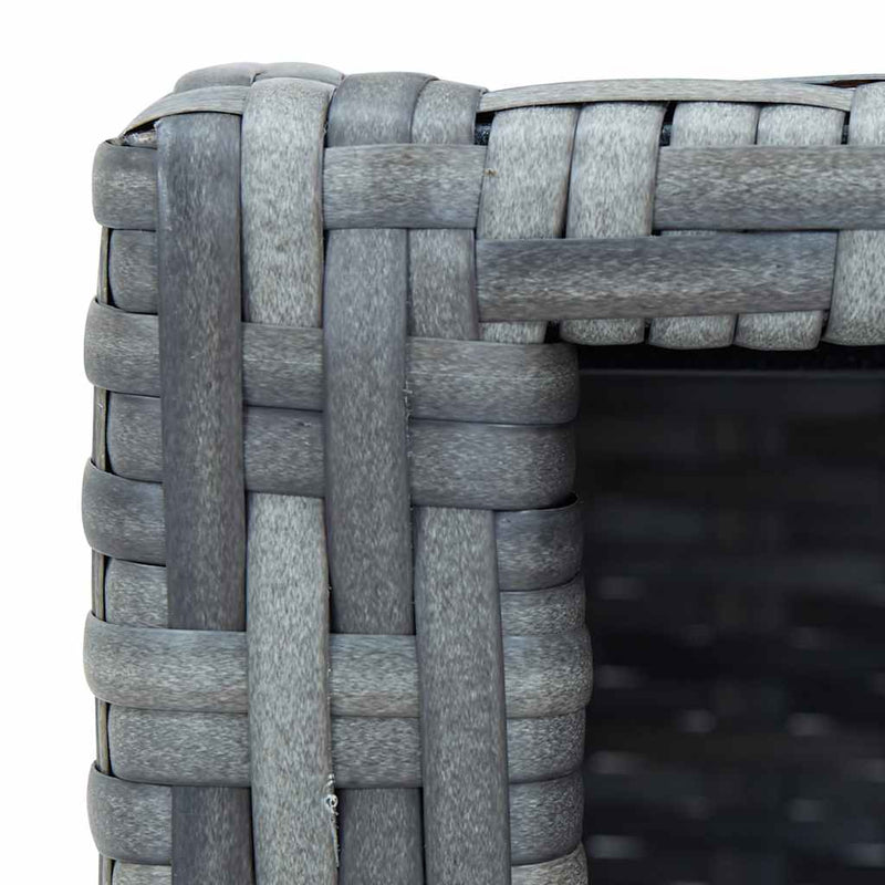 vidaXL szürke polyrattan spa fellépő 92 x 45 x 25 cm