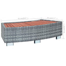 vidaXL szürke polyrattan spa fellépő 92 x 45 x 25 cm