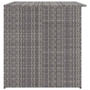 vidaXL szürke polyrattan kerti tárolóláda 150 x 100 x 100 cm