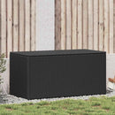 vidaXL fekete polyrattan kerti tárolóláda 100 x 50 x 50 cm