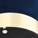 vidaXL kék és aranyszínű bársony ülőke 28 x 36 cm