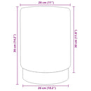 vidaXL kék és aranyszínű bársony ülőke 28 x 36 cm