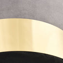 vidaXL világosszürke és aranyszínű bársony ülőke