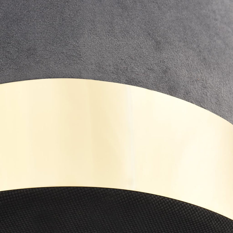 vidaXL sötétszürke és aranyszínű bársony ülőke