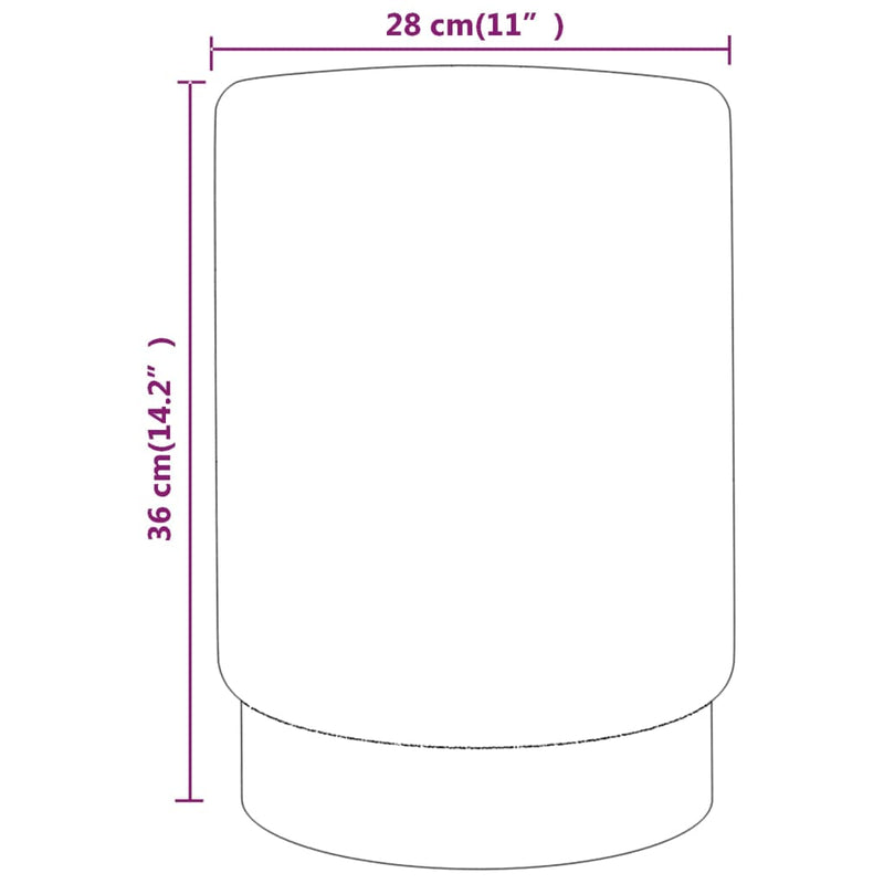 vidaXL sötétszürke és aranyszínű bársony ülőke