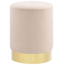 vidaXL barack- és aranyszínű bársony ülőke 28 x 36 cm