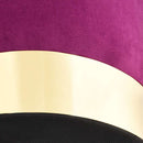 vidaXL lila és aranyszínű bársony ülőke 28 x 36 cm