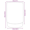 vidaXL lila és aranyszínű bársony ülőke 28 x 36 cm