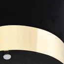 vidaXL fekete és aranyszínű bársony ülőke 28 x 36 cm