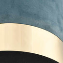 vidaXL világoskék és aranyszínű bársony ülőke 28 x 36 cm