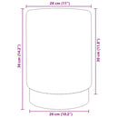 vidaXL mustárzöld és aranyszínű bársony ülőke 28 x 36 cm