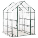 vidaXL melegház 8 polccal 143 x 143 x 195 cm
