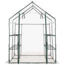 vidaXL melegház 8 polccal 143 x 143 x 195 cm