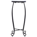 vidaXL 3 db kék és fehér kerámia mozaik asztal