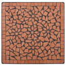 vidaXL terrakotta mozaikos bisztróasztal 60 cm