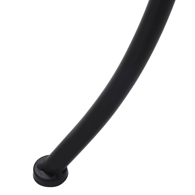 vidaXL fekete és fehér kerámia mozaikos bisztróasztal 60 cm
